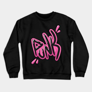 Punk Lettering Crewneck Sweatshirt